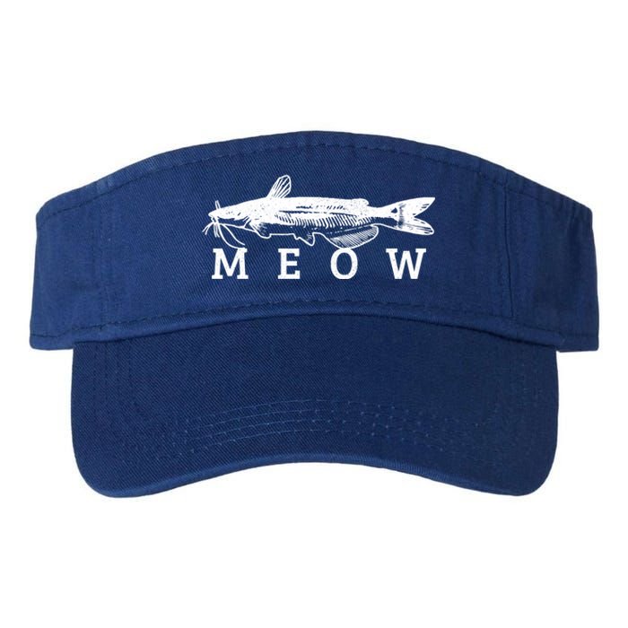 Catfish Meow Funny Catfishing Fishing Fisher Gift Valucap Bio-Washed Visor