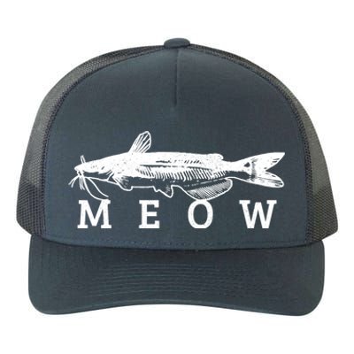 Catfish Meow Funny Catfishing Fishing Fisher Gift Yupoong Adult 5-Panel Trucker Hat