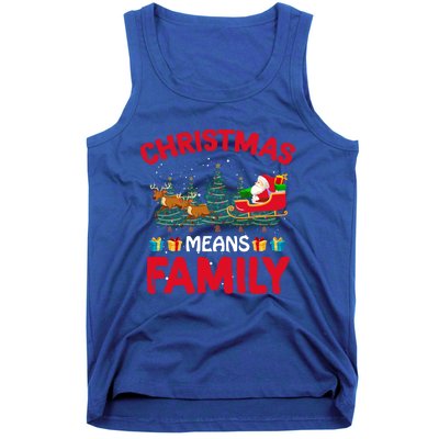 Christmas Means Family Meaningful Gift Tank Top