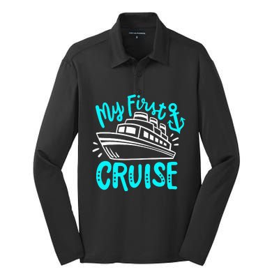 Cruise My First Cruise Silk Touch Performance Long Sleeve Polo