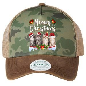 Cat Meowy Family Matching Christmas Pajamas Santa Cats Xmas Legacy Tie Dye Trucker Hat