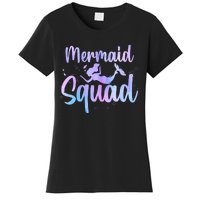 Cute Mermaid For Women Girl Kids Sea Mermaid Birthday Squad Women's T-Shirt