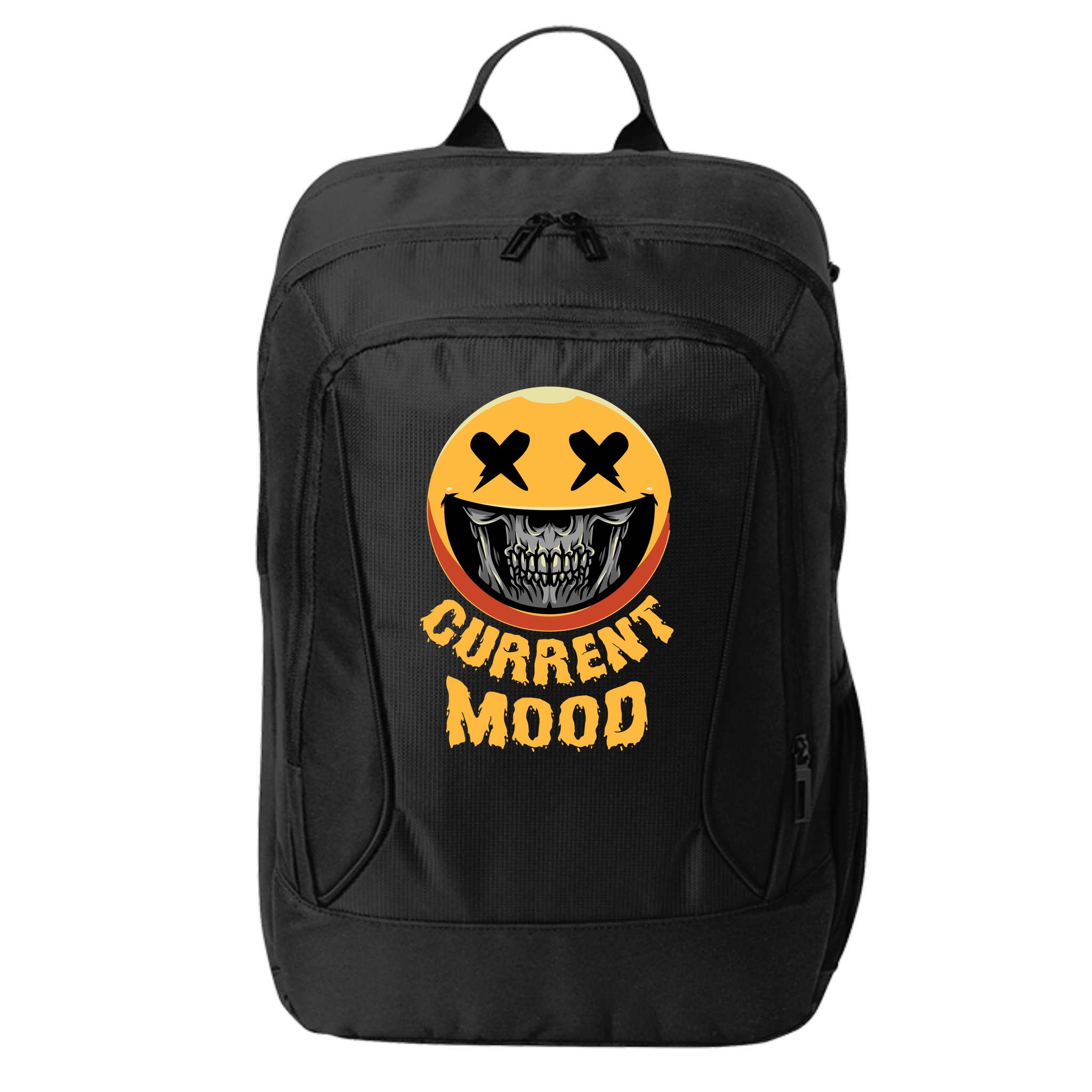 Current Mood Funny Halloween Skeleton City Backpack