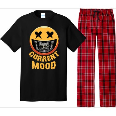 Current Mood Funny Halloween Skeleton Pajama Set