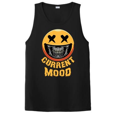 Current Mood Funny Halloween Skeleton PosiCharge Competitor Tank