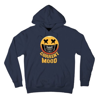 Current Mood Funny Halloween Skeleton Hoodie