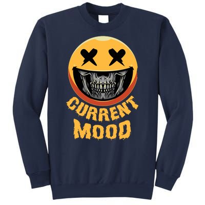 Current Mood Funny Halloween Skeleton Sweatshirt