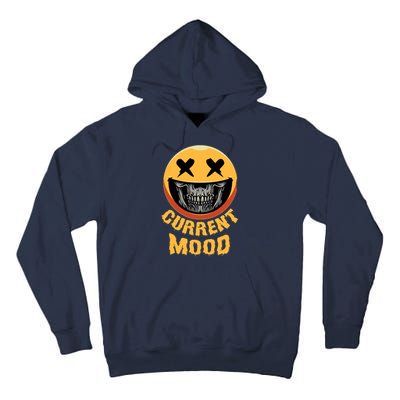 Current Mood Funny Halloween Skeleton Tall Hoodie