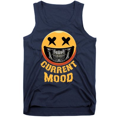 Current Mood Funny Halloween Skeleton Tank Top