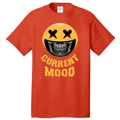 Current Mood Funny Halloween Skeleton Tall T-Shirt