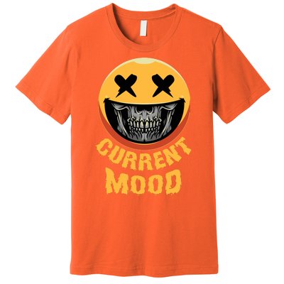 Current Mood Funny Halloween Skeleton Premium T-Shirt