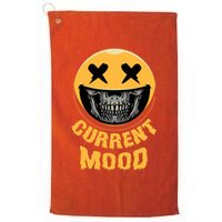Current Mood Funny Halloween Skeleton Golf Towel