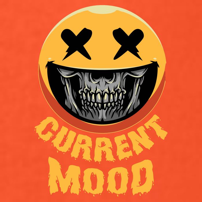Current Mood Funny Halloween Skeleton Golf Towel