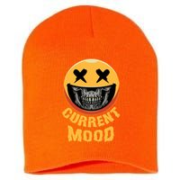 Current Mood Funny Halloween Skeleton Short Acrylic Beanie