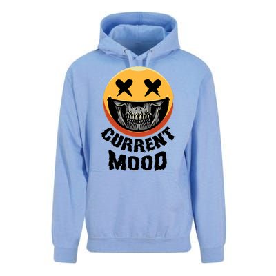 Current Mood Funny Halloween Skeleton Unisex Surf Hoodie