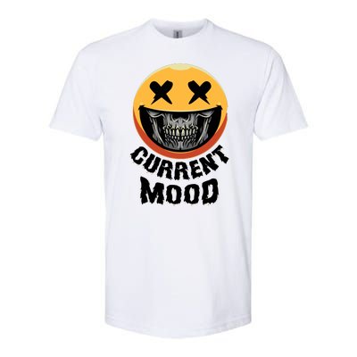 Current Mood Funny Halloween Skeleton Softstyle® CVC T-Shirt