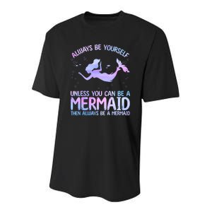 Cute Mermaid For Women Girl Kids Sea Mermaid Birthday Lover Youth Performance Sprint T-Shirt