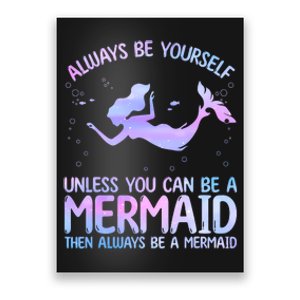 Cute Mermaid For Women Girl Kids Sea Mermaid Birthday Lover Poster