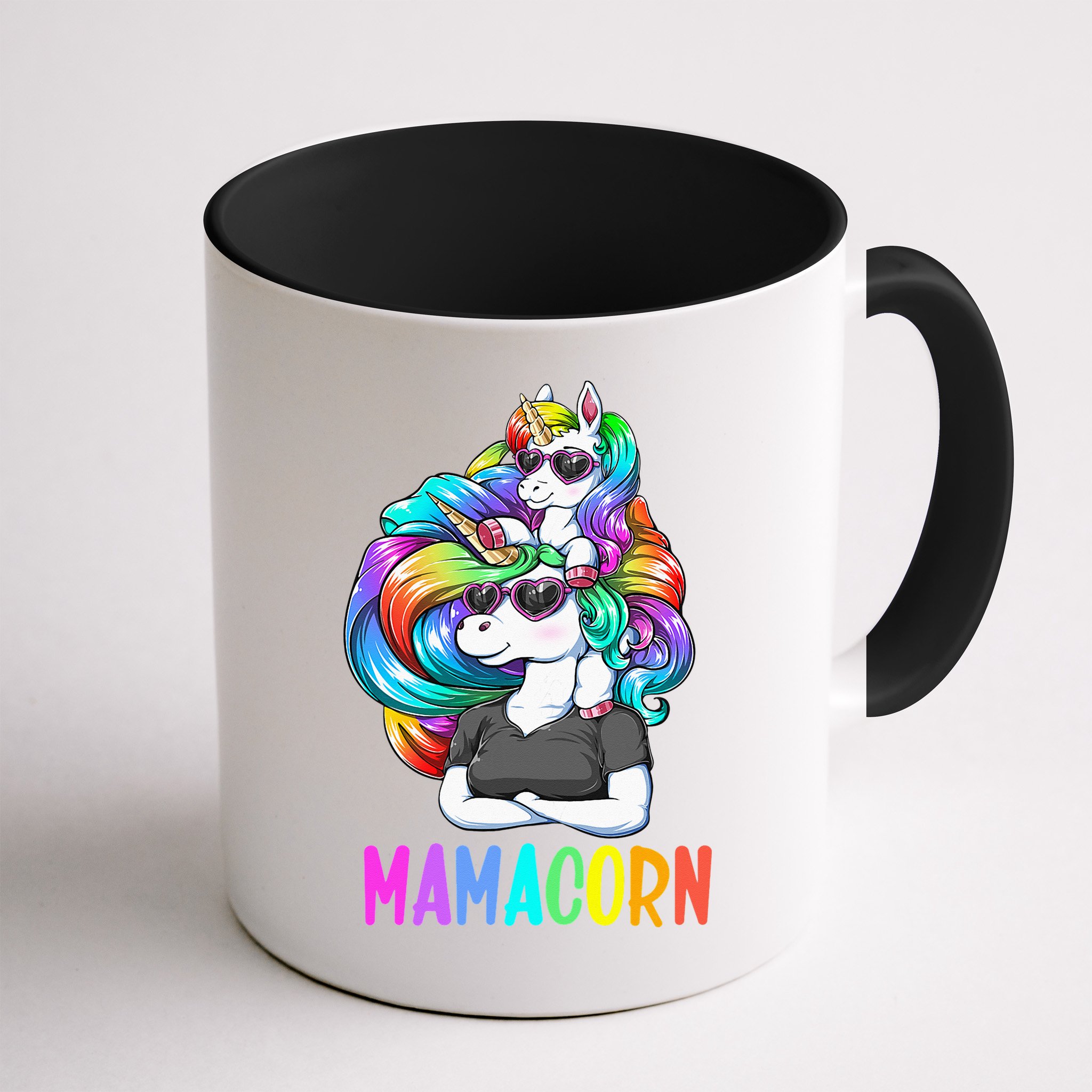 Cute Mamacorn Funny Unicorn Mothers Day Rainbow Mug