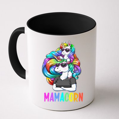 Cute Mamacorn Funny Unicorn Mothers Day Rainbow Mug