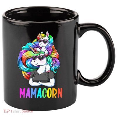 Cute Mamacorn Funny Unicorn Mothers Day Rainbow 11oz C Handle Ceramic Mug