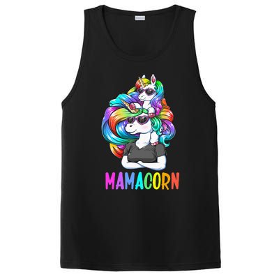 Cute Mamacorn Funny Unicorn Mothers Day Rainbow PosiCharge Competitor Tank