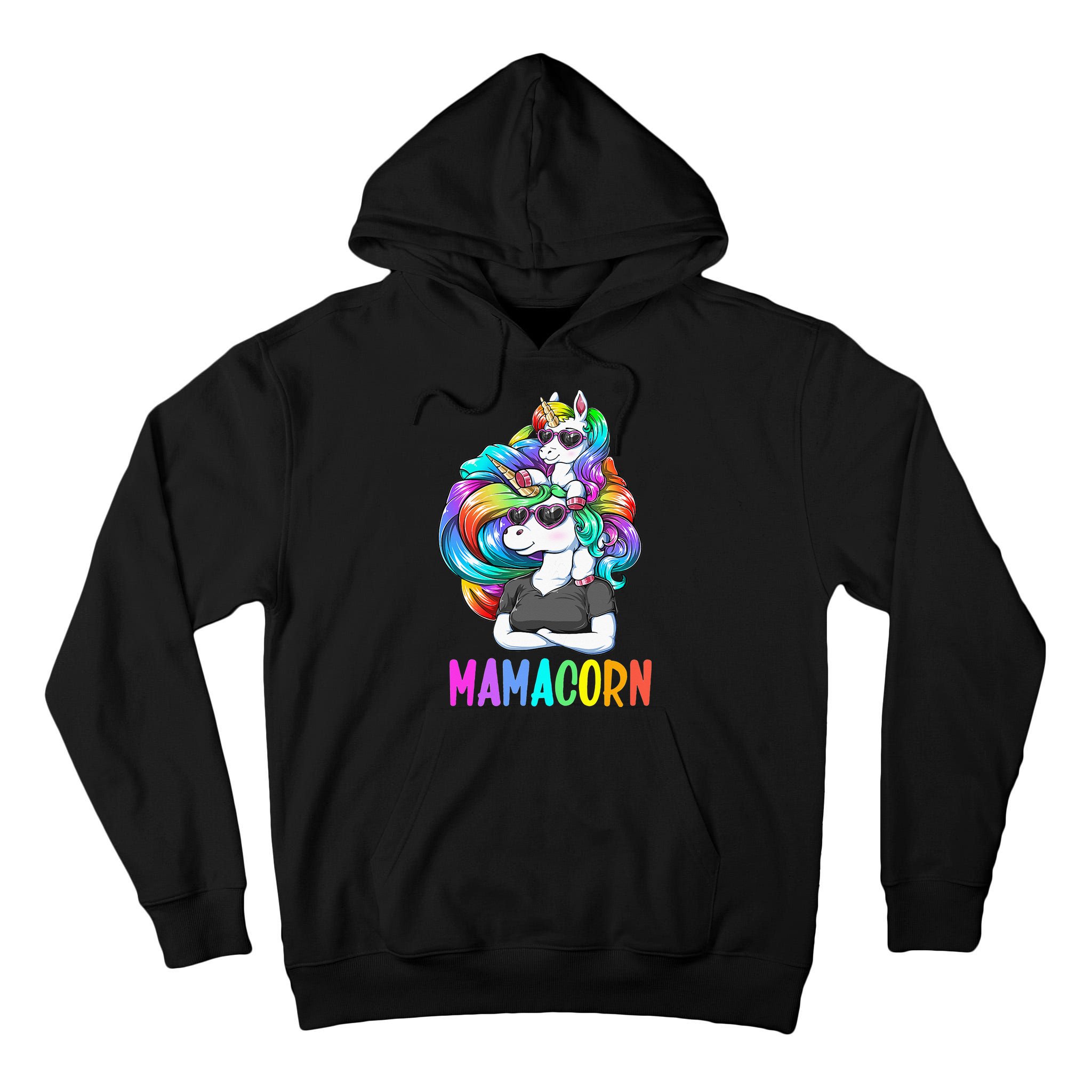 Cute Mamacorn Funny Unicorn Mothers Day Rainbow Tall Hoodie