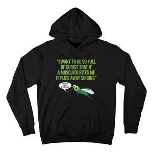 Christian Mosquito Funny Gag Jokes Religious Christian  Hoodie