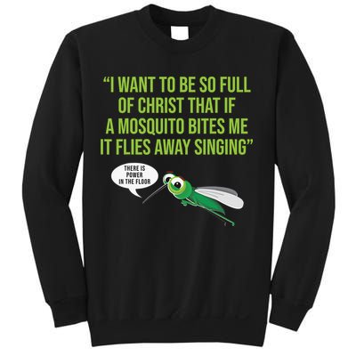 Christian Mosquito Funny Gag Jokes Religious Christian  Sweatshirt