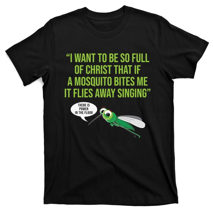 Christian Mosquito Funny Gag Jokes Religious Christian  T-Shirt