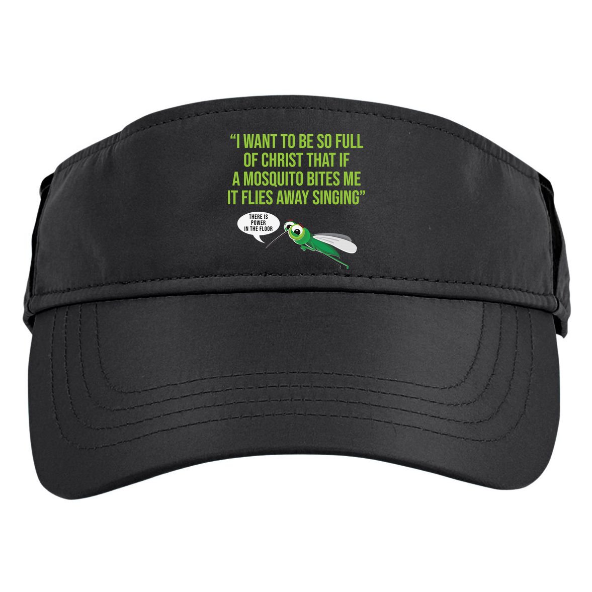 Christian Mosquito Funny Gag Jokes Religious Christian  Adult Drive Performance Visor