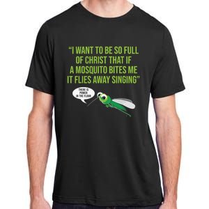 Christian Mosquito Funny Gag Jokes Religious Christian  Adult ChromaSoft Performance T-Shirt