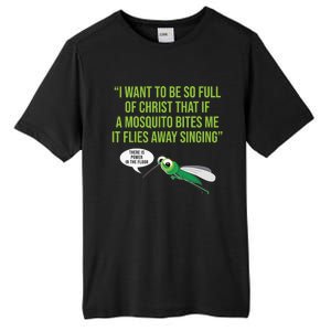 Christian Mosquito Funny Gag Jokes Religious Christian  Tall Fusion ChromaSoft Performance T-Shirt