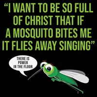Christian Mosquito Funny Gag Jokes Religious Christian  Drawstring Bag