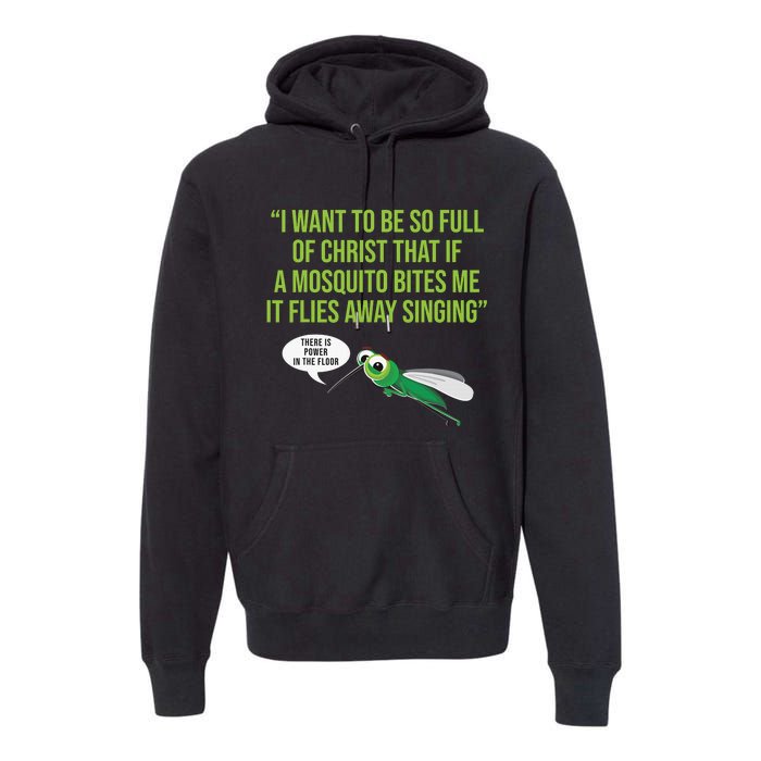 Christian Mosquito Funny Gag Jokes Religious Christian  Premium Hoodie