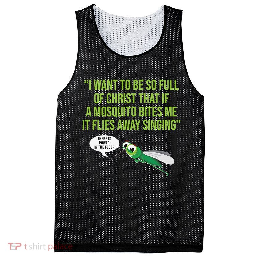 Christian Mosquito Funny Gag Jokes Religious Christian  Mesh Reversible Basketball Jersey Tank