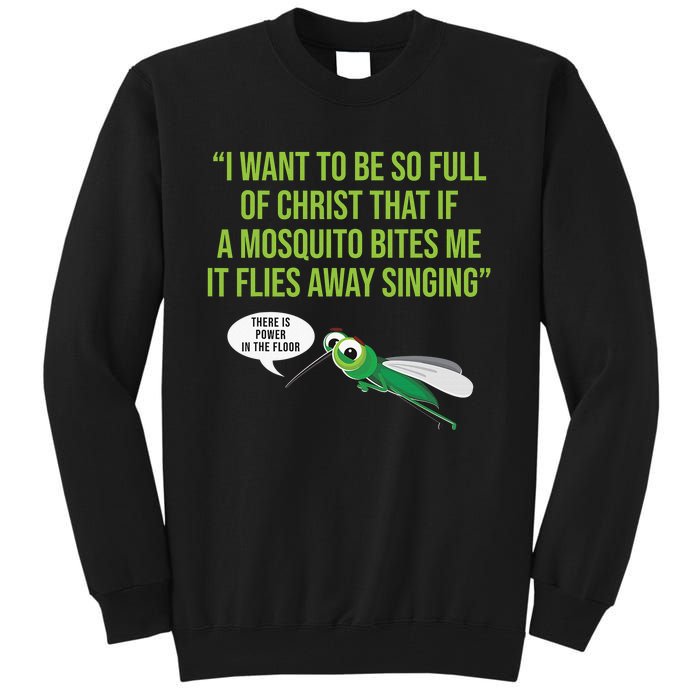 Christian Mosquito Funny Gag Jokes Religious Christian  Tall Sweatshirt