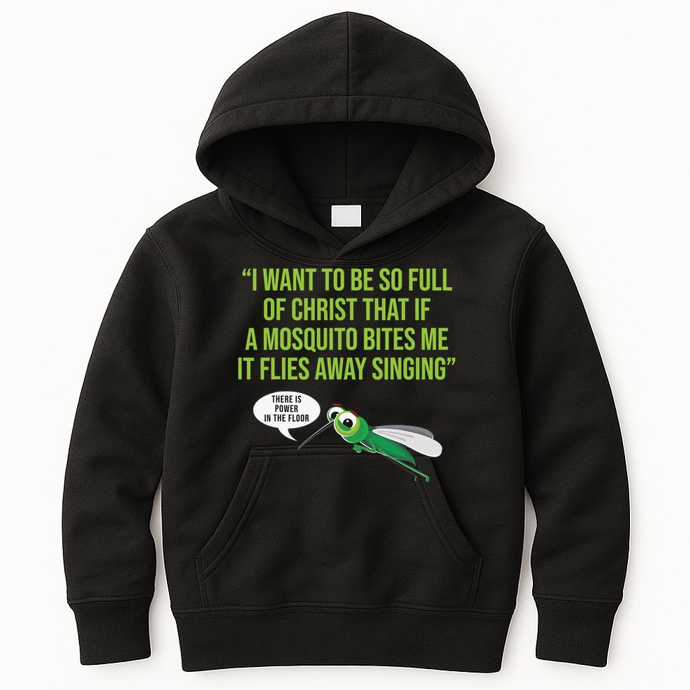 Christian Mosquito Funny Gag Jokes Religious Christian  Kids Hoodie