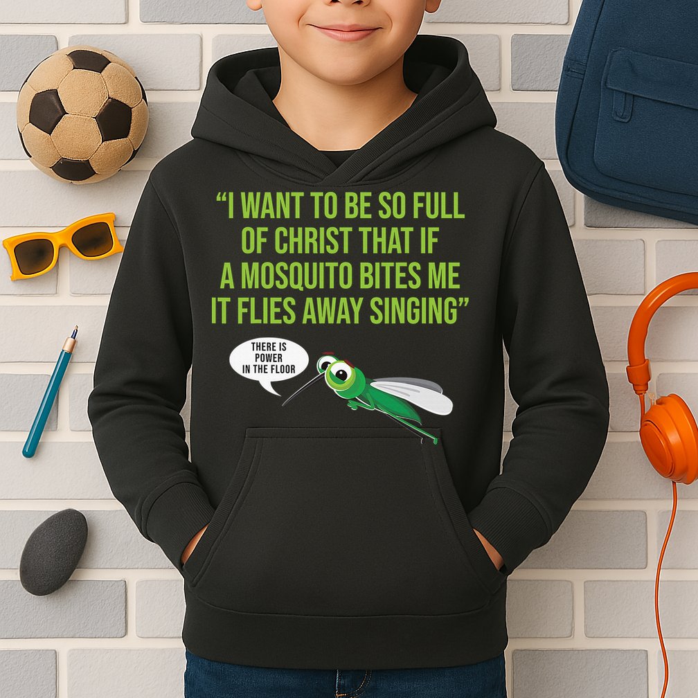 Christian Mosquito Funny Gag Jokes Religious Christian  Kids Hoodie