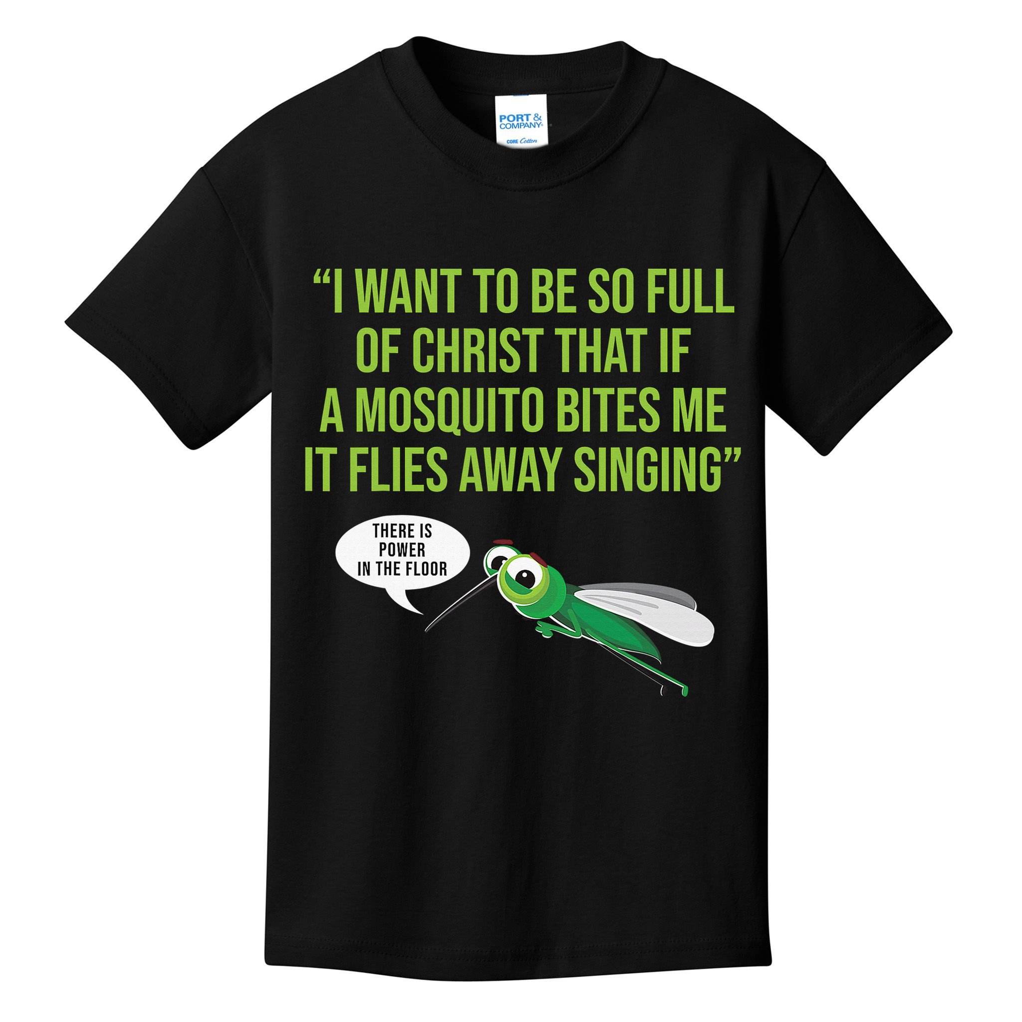 Christian Mosquito Funny Gag Jokes Religious Christian  Kids T-Shirt