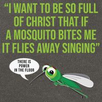 Christian Mosquito Funny Gag Jokes Religious Christian  Cotton Canvas Backpack