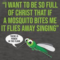 Christian Mosquito Funny Gag Jokes Religious Christian  Vector Backpack