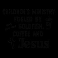 ChildrenS Ministry Fueled By Goldfish Coffee And Jesus .Png Baby Bodysuit