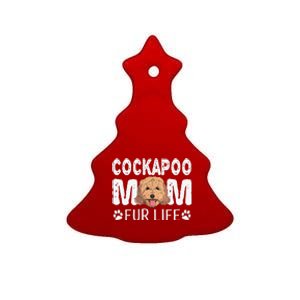 Cockapoo Mom Fur Life Dog Pun Mothers Day Cute Ceramic Tree Ornament