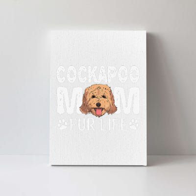 Cockapoo Mom Fur Life Dog Pun Mothers Day Cute Canvas