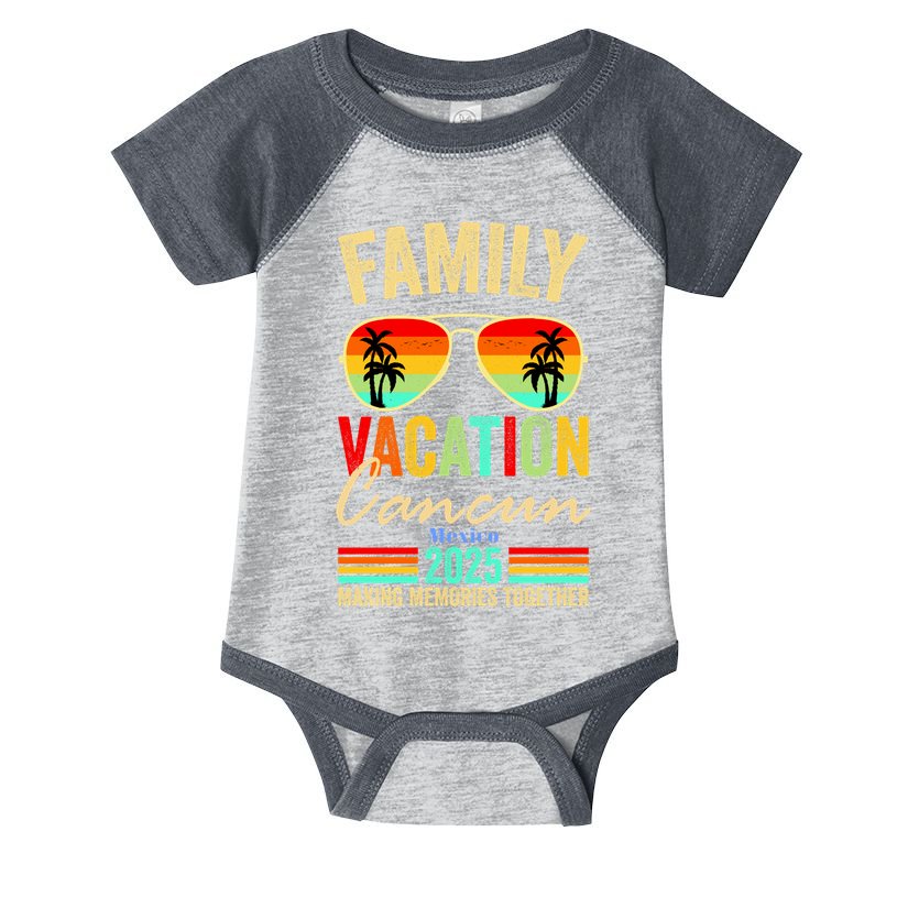 Cancun Mexico Family Vacation 2025 Infant Baby Jersey Bodysuit
