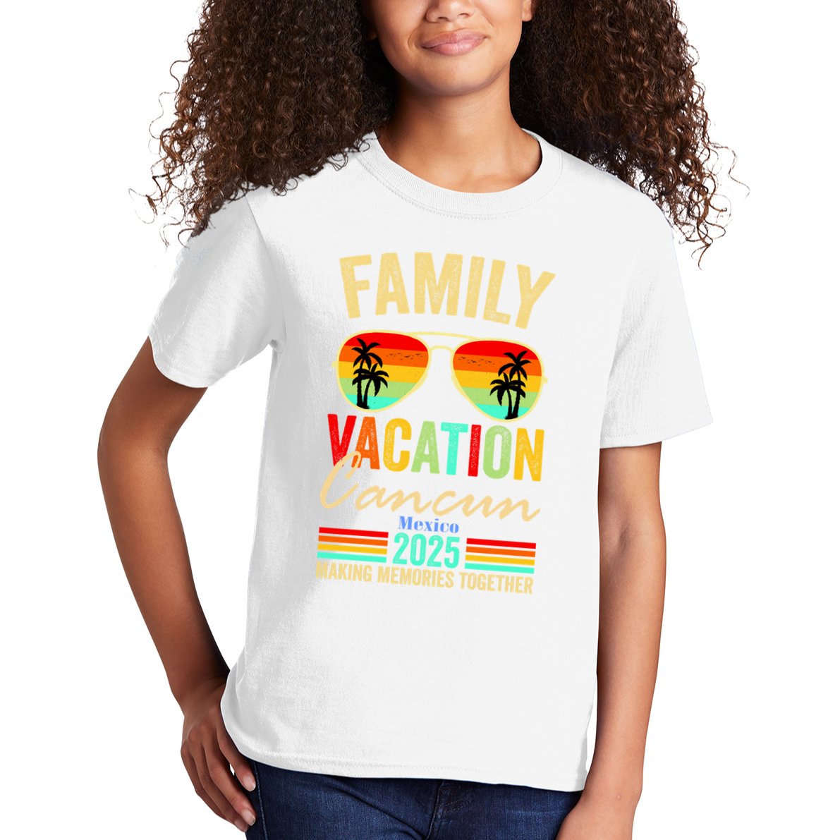 Cancun Mexico Family Vacation 2025 Kids T-Shirt