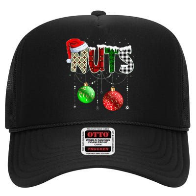 Chestnuts Matching Family Funny Chest Nuts Christmas Couples High Crown Mesh Back Trucker Hat