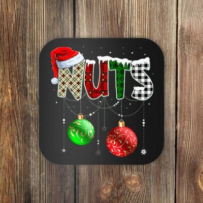 Chestnuts Matching Family Funny Chest Nuts Christmas Couples Coaster