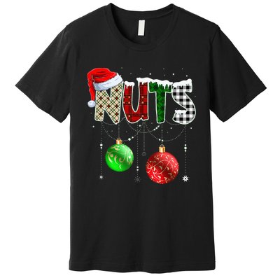 Chestnuts Matching Family Funny Chest Nuts Christmas Couples Premium T-Shirt